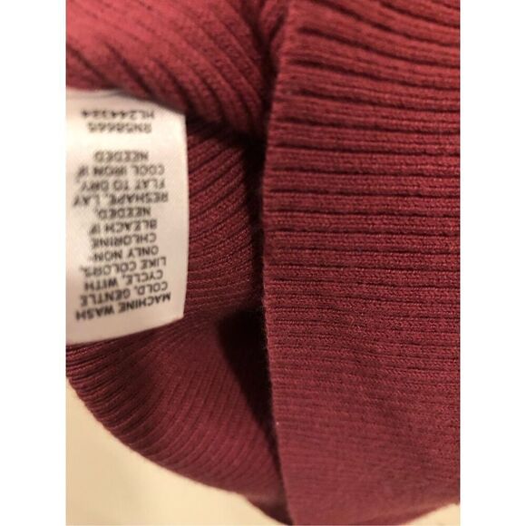 Hinge Dusty Rose Pink Woven Scoop Neck Elastic Wide Waist Puff Sleeve Shirt - Picture 9 of 13